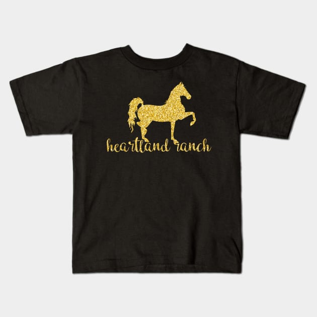 Heartland Ranch Horse Classic Style Kids T-Shirt by Zacharys Harris